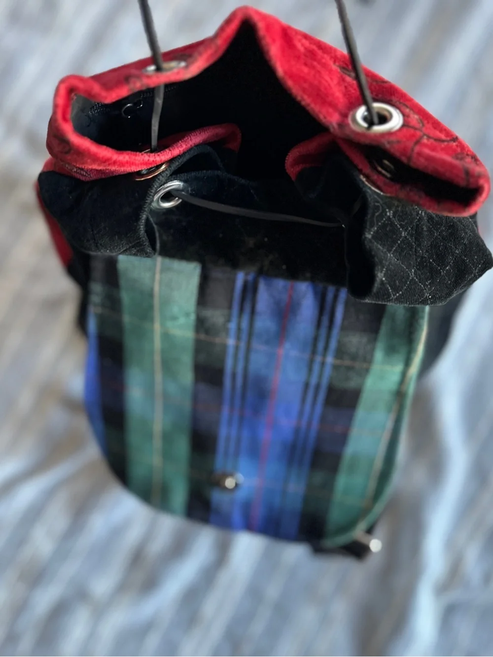 Nordic House Designs Red Velvet Bumblebee Backpack Bag